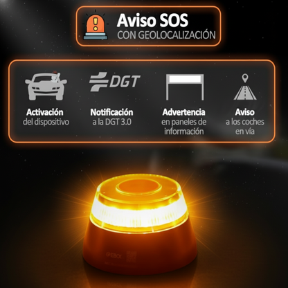 Baliza V16 eBOX Conectada DGT 3.0 Ley 2026 PRO