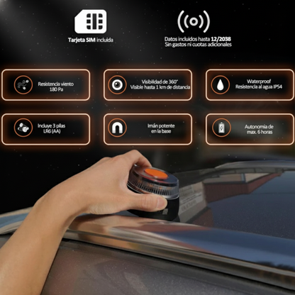 Baliza V16 eBOX Conectada DGT 3.0 Ley 2026 PRO